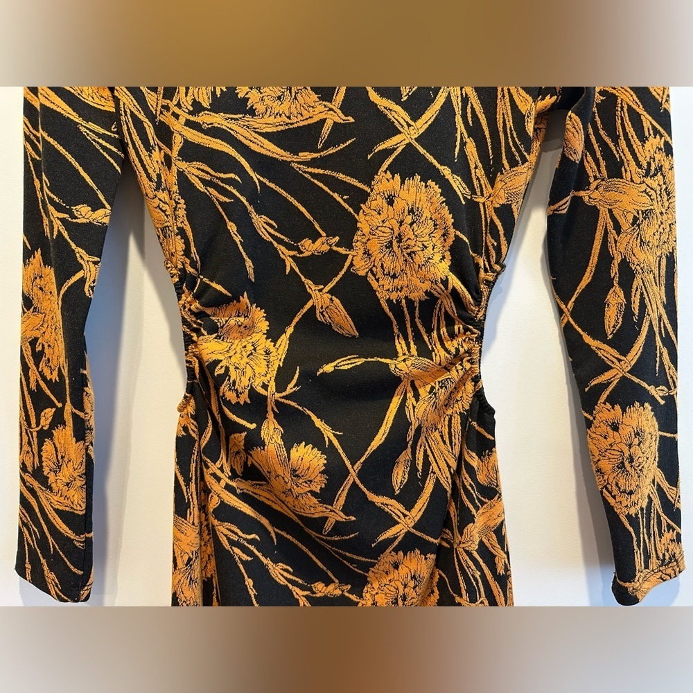 Zara | Dresses | Nwt Zara Woman Cut Out Jacquard Floral - New - Picture 8 of 8